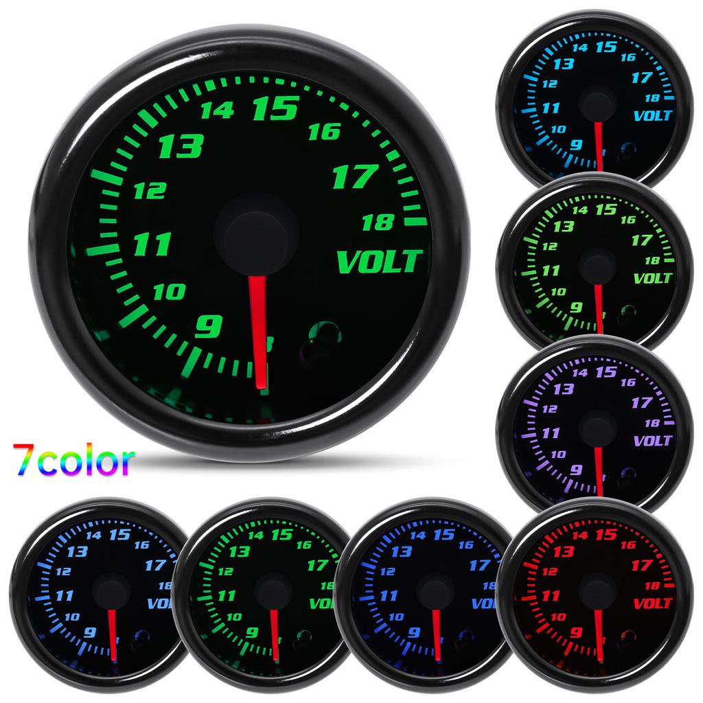 2" 52mm Car Boost Gauge BAR PSI Exhaust Gas Temp Water/Oil Temp Fuel Press Air Fuel Ratio Volt Tachometer Racing Car 12V Custom