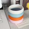 Stacked Ring Pen Cup Rainbow Donut Holder, 3D Printed Desk Organizer, Cute Girly Accessories Pencil for Makeup Brushes, Classroom Office Decor