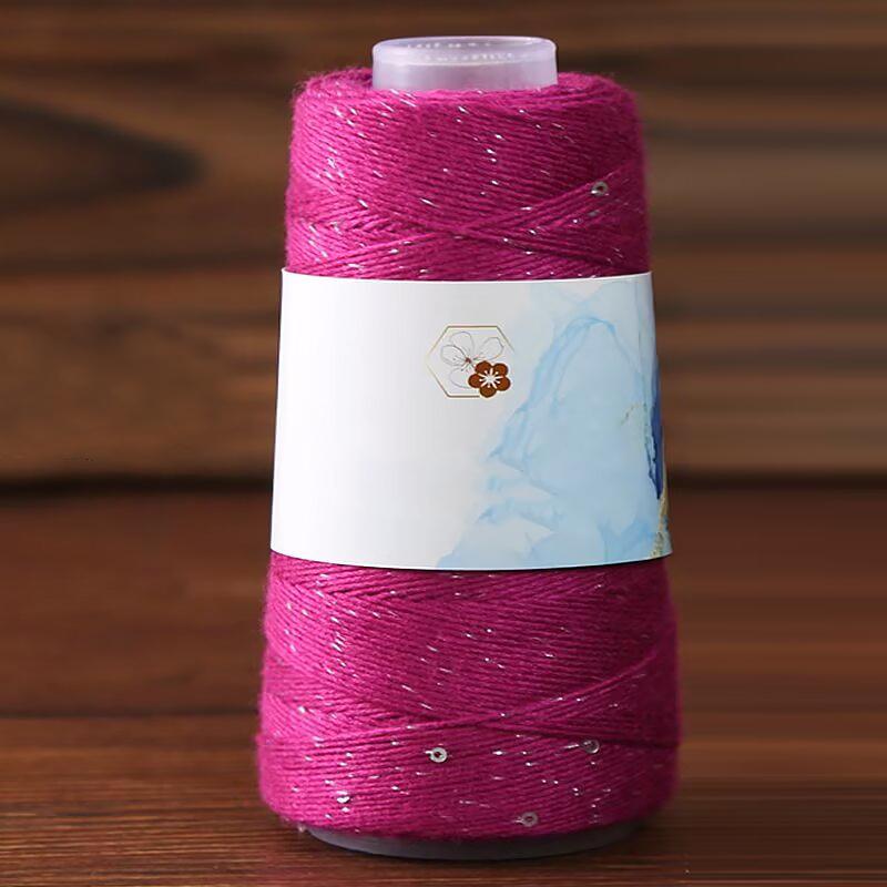 1 шт. Пряжа ручной вязки для подарка, сделай сам, блестящая шелковая нить с пайетками, пряжа из чистого хлопка и натурального шелка ручной работы, вязальная пряжа с серебряной нитью