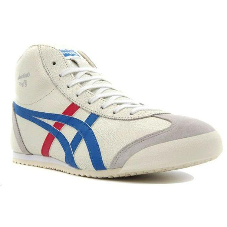 ONITSUKA TIGER Mexico Mid Runner Tokyo Unisex Sneakers White Blue THL328-0142