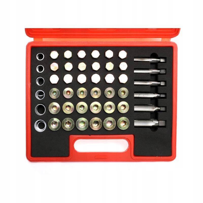Thread Repair Kit for Oil Pan and Plug Threads, 114 Piece Case