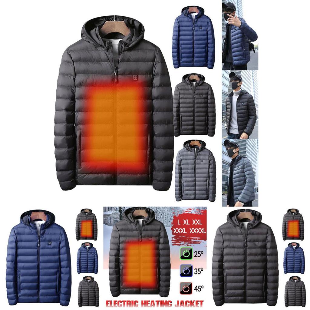 Usb Electric Heated Coat Jacket For Men With Soft And Comfortable Thermal Warmth
