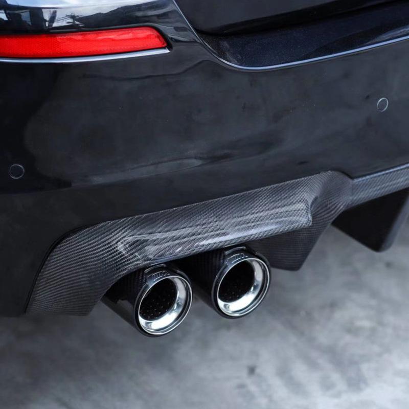 Накладки на глушитель в стиле M5 для BMW 5 серии F10/F18, Нержавеющая сталь и углеродное волокно для 520, 525, 530li.
