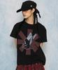 GLACK Gt175 Aster Angel Semi-Crop T-Shirt (Black)
