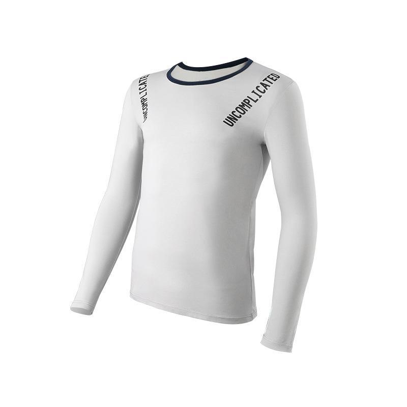 Легкий мужской хлопковый топ с круглым вырезом — удобное, дышащее, однотонное базовое нижнее белье на осень.