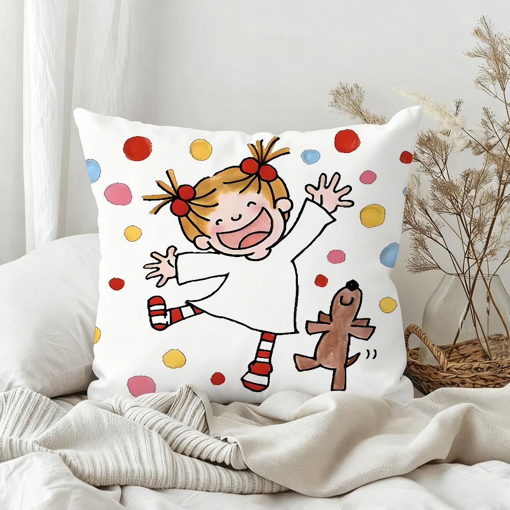 Cute Cartoon CCocochan Pillow Case Bedroom Sofa Living Room Backrest Decoration Square Cushion Nap Time