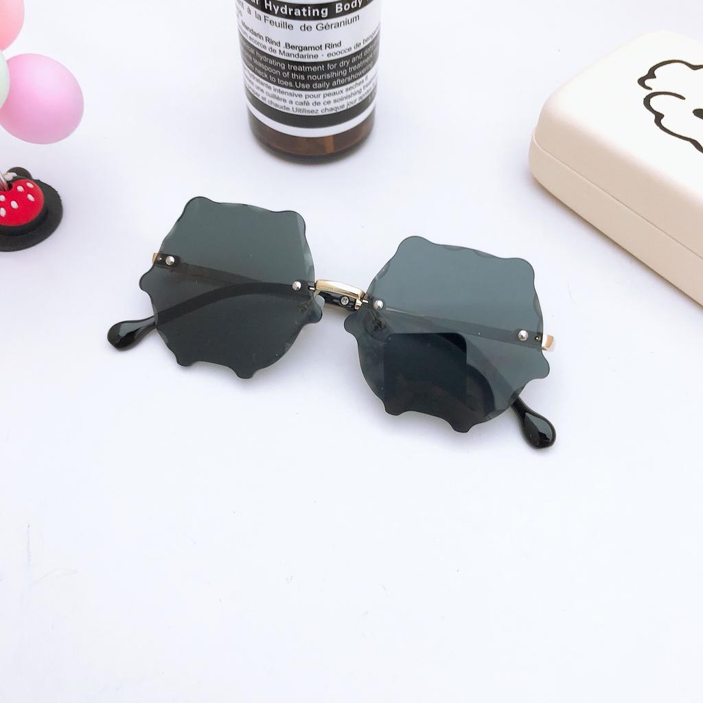 Персонализированные детские солнцезащитные очки Ocean Piece, круглые солнцезащитные очки Flower Waves, модные солнцезащитные очки для мальчиков и девочек