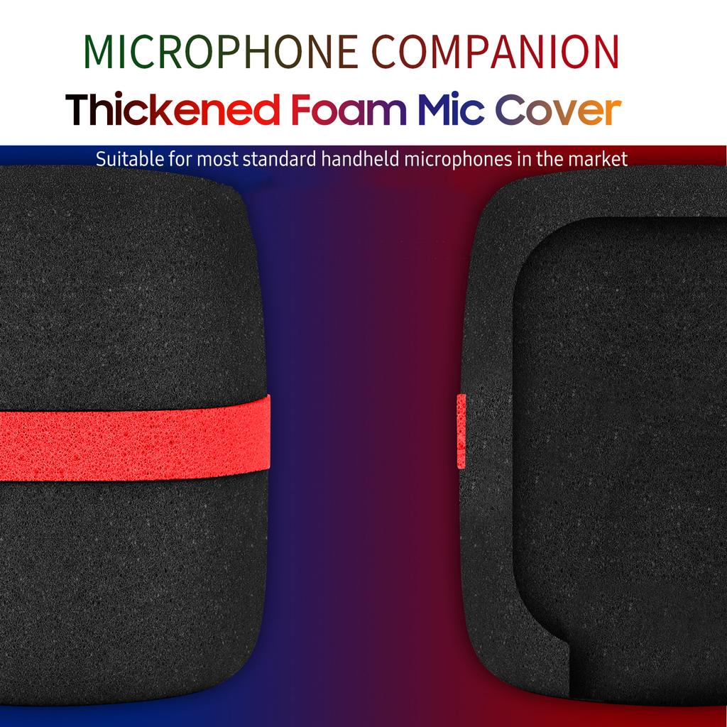 Набор из 5 штук Толстый поролоновый чехол для микрофона Ветрозащита для ручного микрофона Цветной поролоновый чехол для микрофона для караоке, диджея, сцены