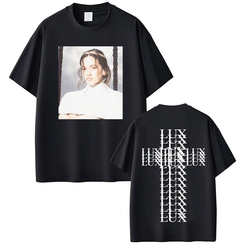 Singer Rosalía LUX Album Tour Graprhic Tshirt Mens Women Oversized Short Sleeve Loose Tshirts Aesthetic Casual Tshirts