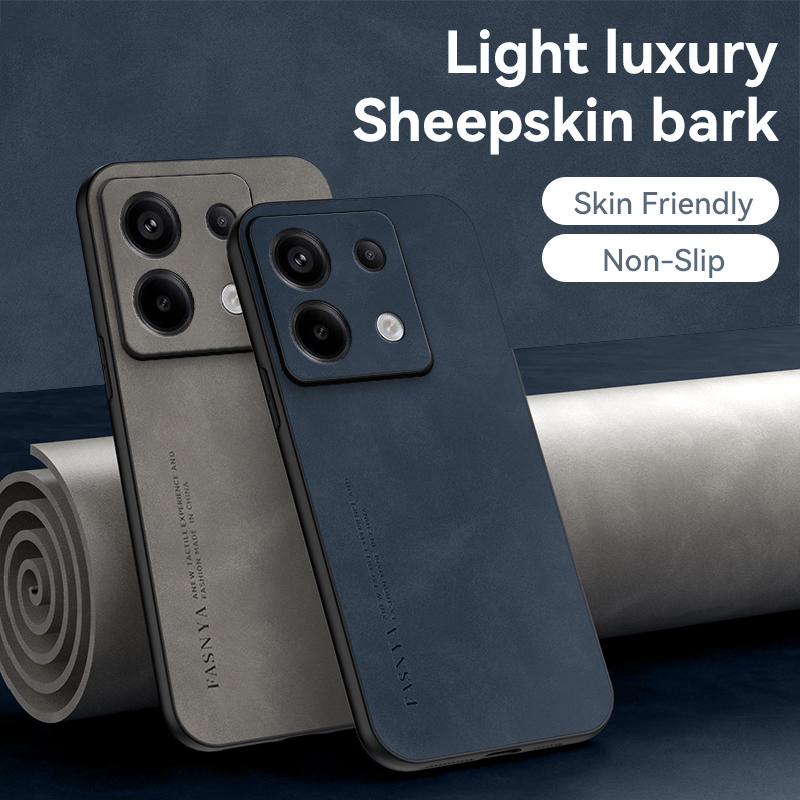 Чехол для Xiaomi Redmi Note 13 Note13 Pro + 5G, мягкий силиконовый край, твердая задняя крышка, чехол для телефона из искусственной кожи