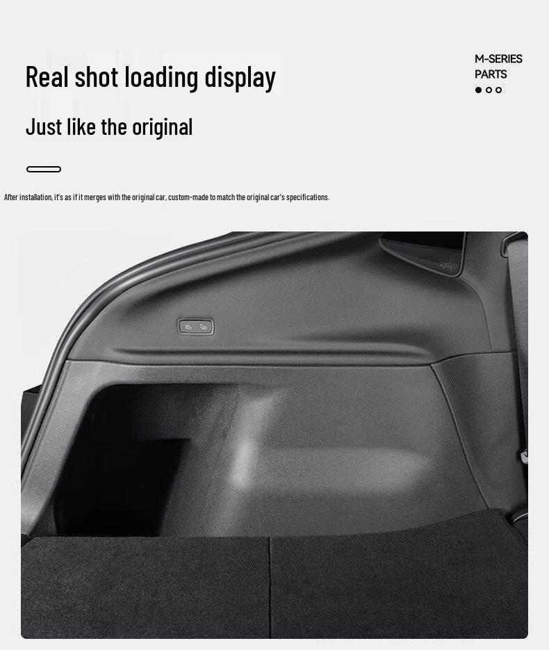 Tesla Model Y Trunk Corner Protector Panels - Flocked Interior Accessories for Both Sides