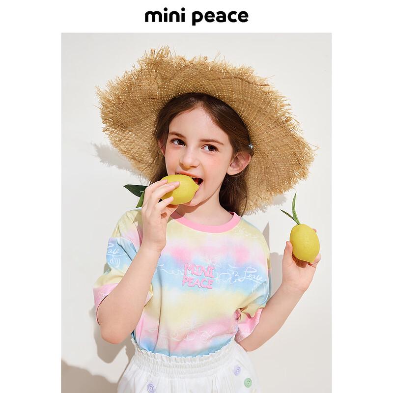 Короткая футболка для девочек MiniPeace