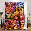 Colorful Anime Pirate Crew Design Blanket Flannel blanket for bedroom, living room, sofa, and nap sofas.