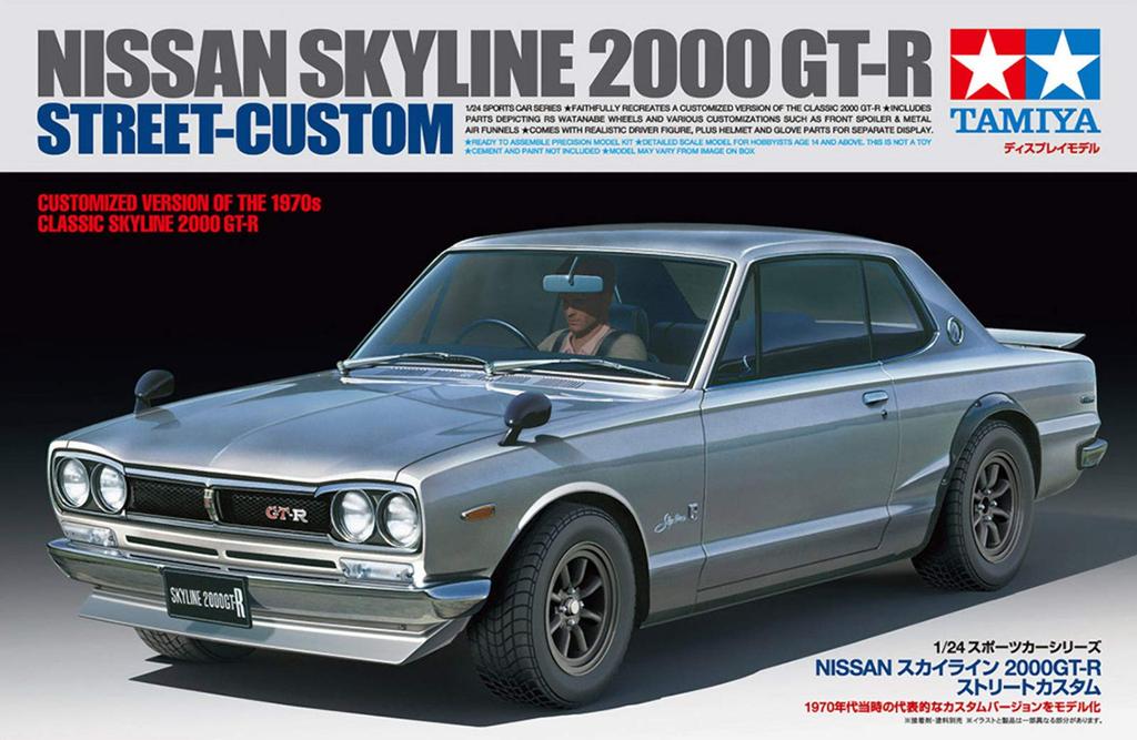Tamiya Спортивная машина Nissan Skyline Street Custom Пластиковая модель 24335 1/24 № 335 2000GT-R
