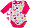 Long sleeve bodysuit 100% cotton BUTTERFLIES size 62 KLEKLE