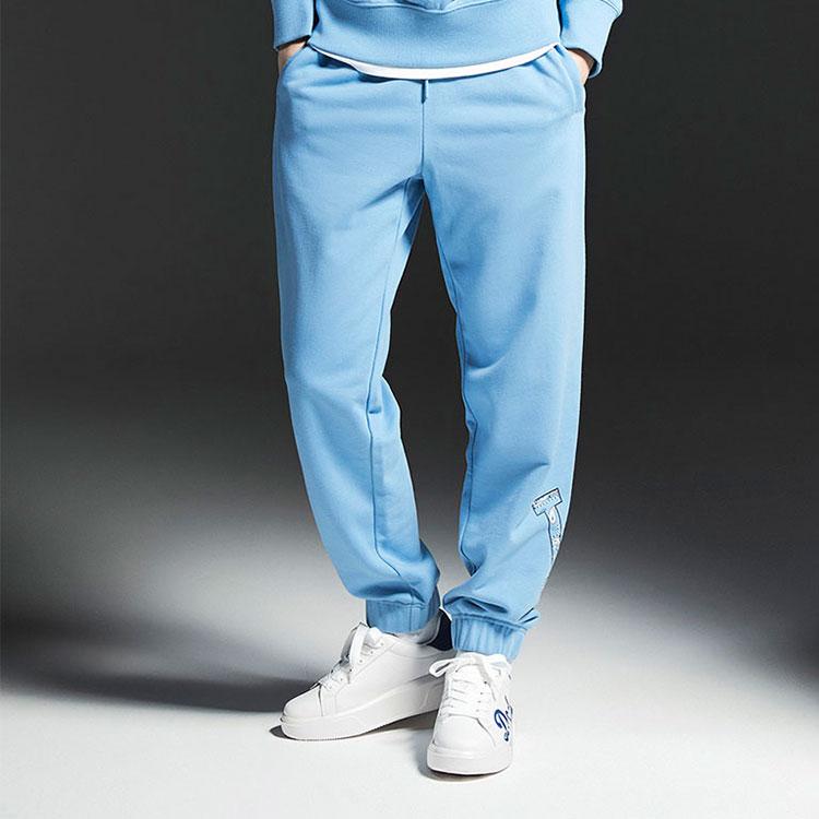 MLB Los Angeles Dodgers Letter Print Pattern Jogger Knit Pants Unisex pants Blue 3APTI0126-07BLL