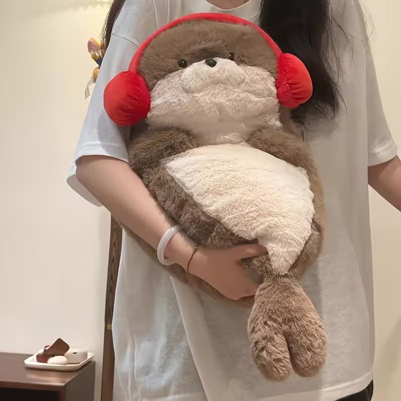 60Cm Cute Seal Plush Toys Soft Pillow Lifelike Simulation Stuffed Sea Otter Soft Doll Animal Toy Cartoon Otter Kid Birthday Gift