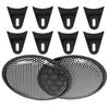 Kyonuza Speaker Cover Metal Car Bar Grille Subwoofer Speaker Grille Metal Cover Guard for Car Universal 8″ 2PCS
