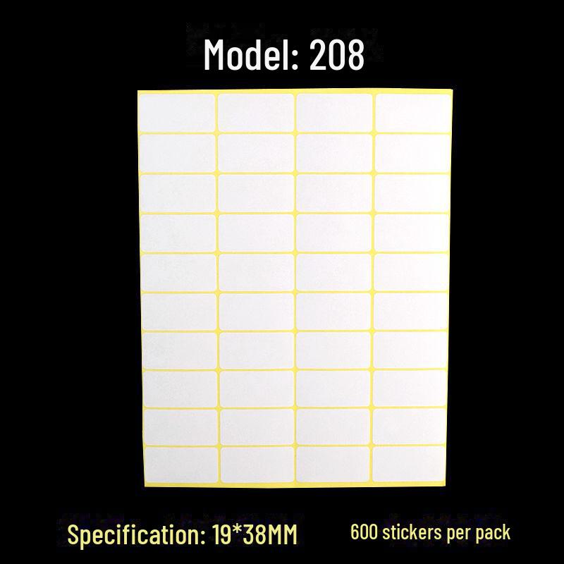 A5 Self-Adhesive Blank White Stickers for Printing and Handwriting Labels