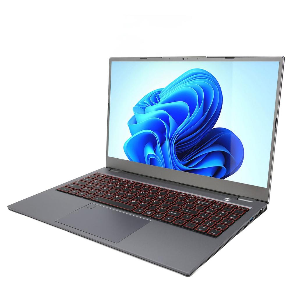 15.6 Inch FHD Laptop I7 9th Gen CPU 16GB RAM 256GB SSD 8000mAh Laptop with Fingerprint Reader for Windows 10 100‑240V