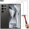 [2 Pieces] Tempered Glass - BOOLING - for Samsung Galaxy S24 Ultra - Scratch-resistant - 0.18mm