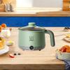 Mini Pot 1.8L Multipurpose Non Stick Electric Cooker for Eggs Soup Pasta Green