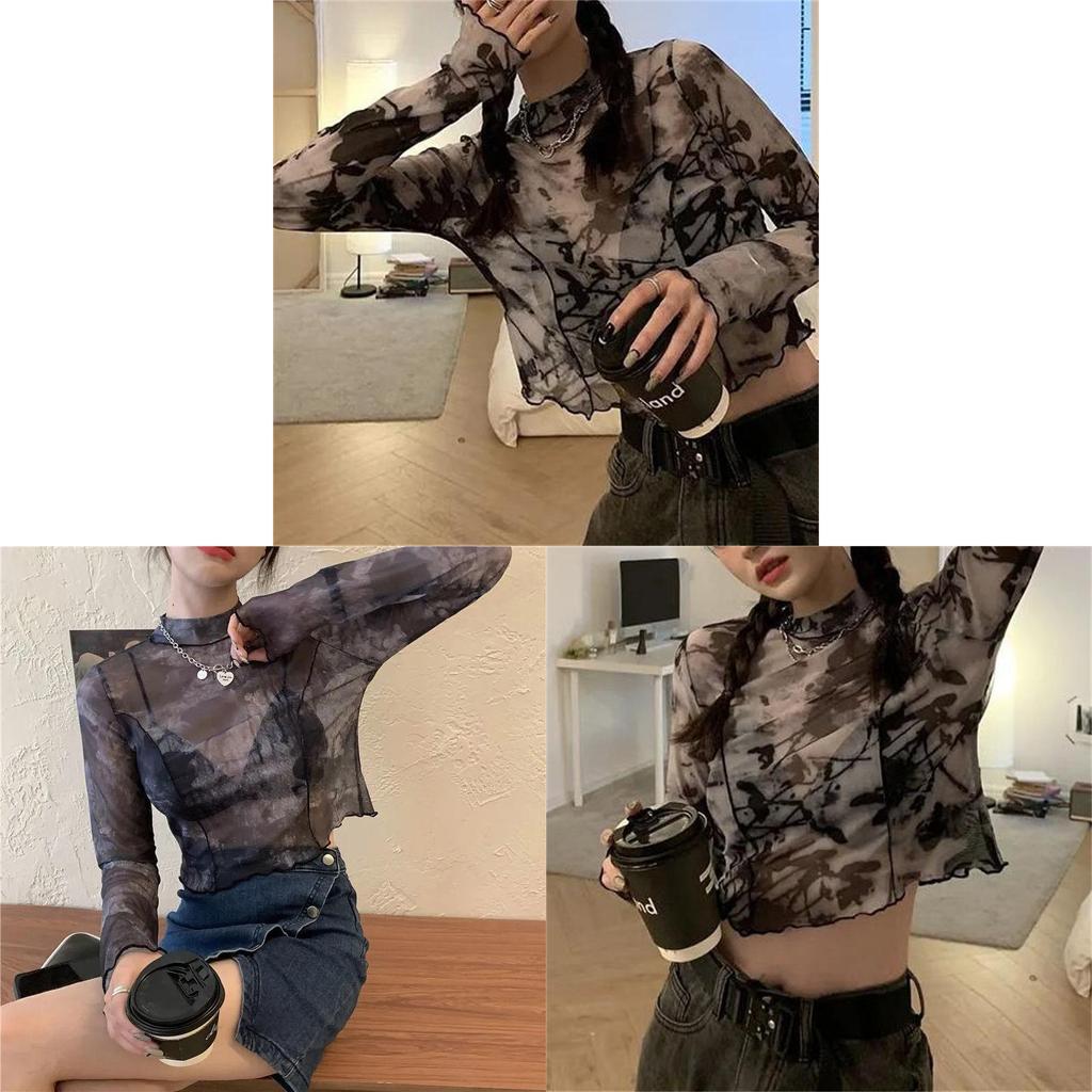 T Shirt Short Sleeve Polyester Print Dyeing Slim Fit For Women