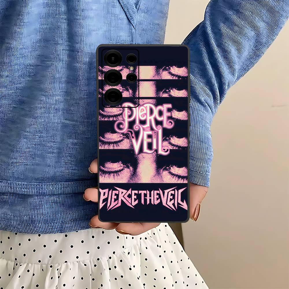 Band Pierce The Veil Band Phone Case For Samsung S 24 Fe 25 Ultra Plus 20 Lite 21 30 22 23 24 22 Ultra 5G Fundas