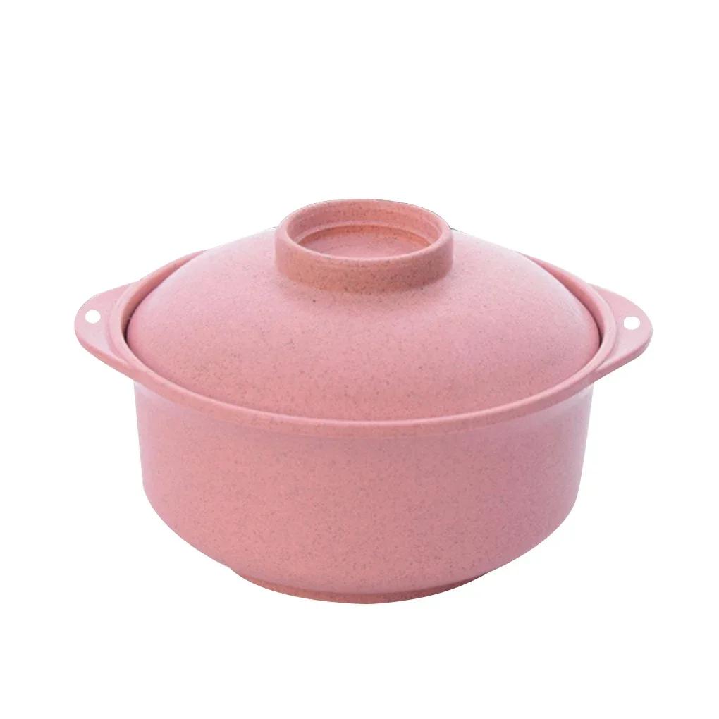 BEPAN Instant Noodle Bowls with Lids Soup Hot Rice Bowls Japanese Style Students Food Container Healthy Tableware Bowl Tableware
