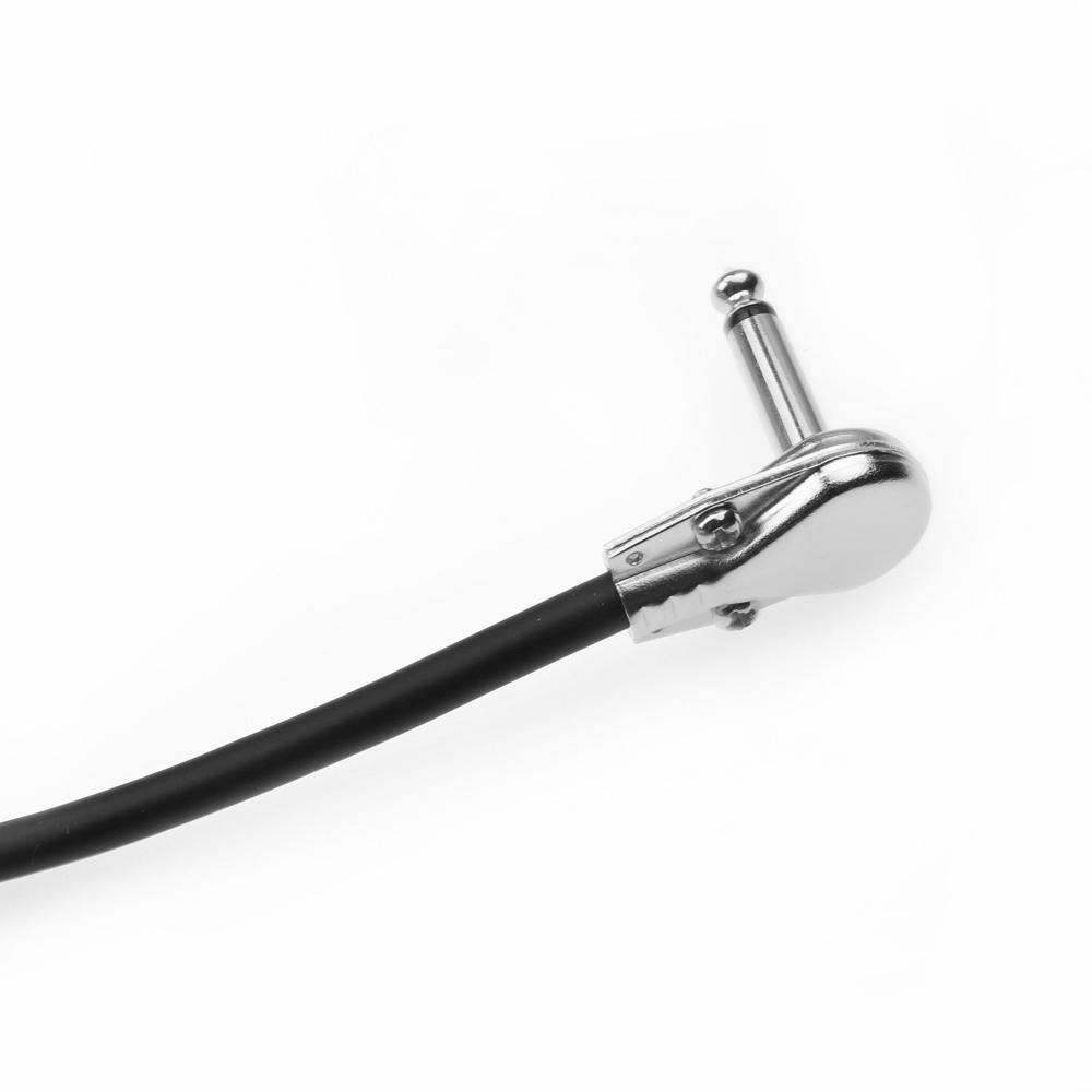 Кабель для гитарных педалей эффектов Плоский патч-корд 6,35 мм Прямоугольный дизайн типа «блин» 30 см