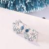 Korean Exquisite Flower Butterfly Earrings For Women Bling AAA Zircon Stud Earring Girl Wedding Party Sweet Jewelry Brincos