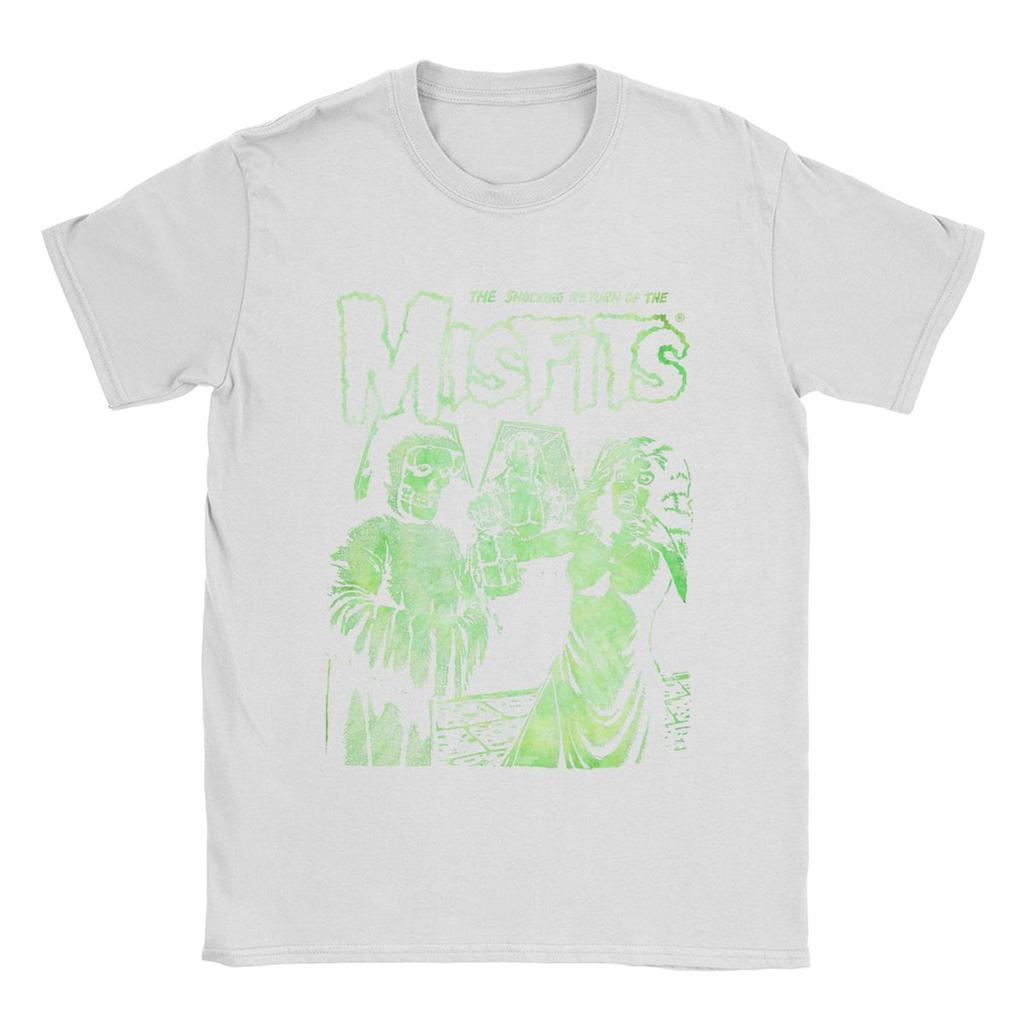 Мужская футболка The Misfits The Return Смешные футболки из чистого хлопка Футболка с коротким рукавом Круглый вырез Топы 4XL 5XL 6XL