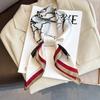 Floral Print Silk Square Scarf Women Soft Satin Headscarf Bag Ribbon Foulard Neckerchief Headband Female Hijab Neck Tie Decorate