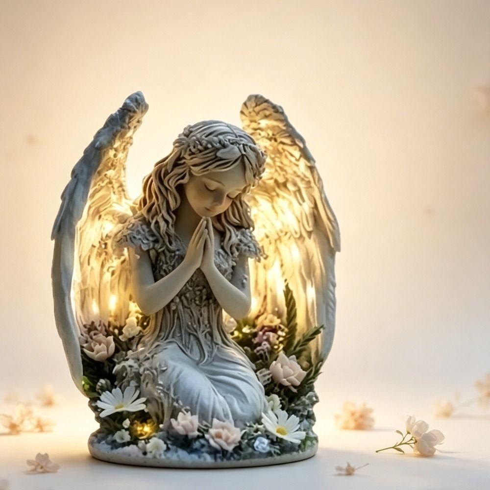 Radiant Design Home Decoration Warm Atmosphere Prayer Angel Acrylic Ornament Christmas