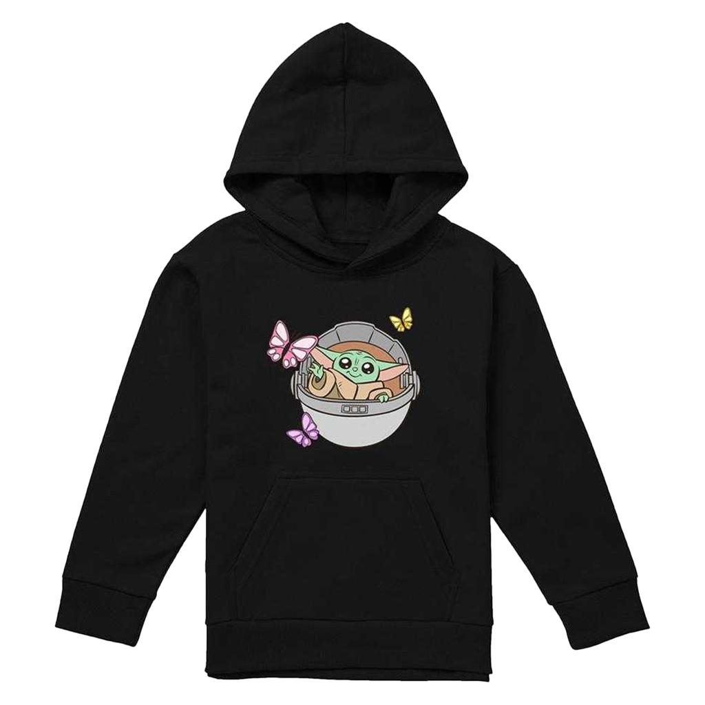 Star Wars The Mandalorian Childrens/Kids Grogu Butterflies Hoodie