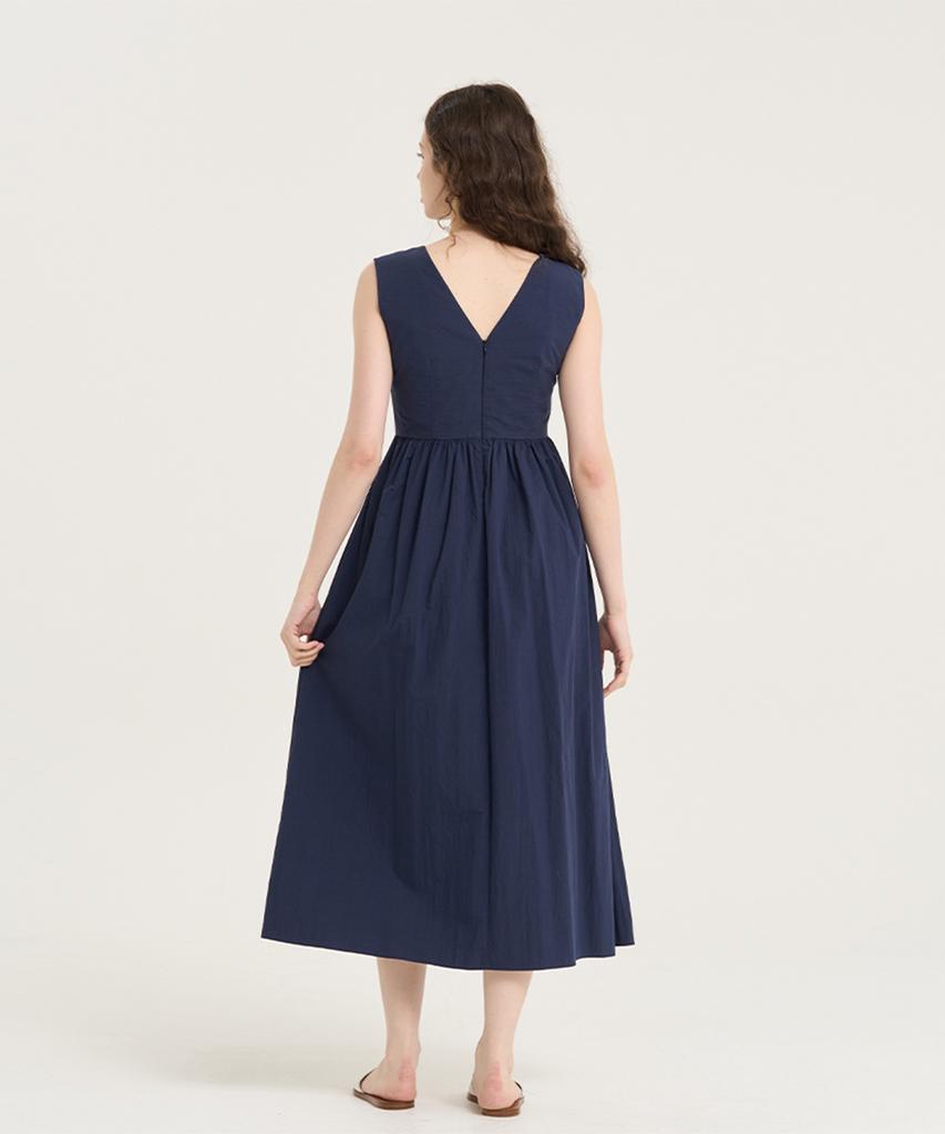 Reve Hearted Bear Grace Dress - Navy