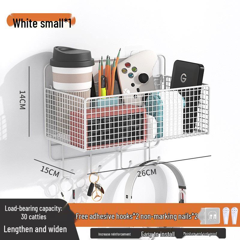 Бесследная настенная полка для хранения для спальни, ванной комнаты и кухни – Легко устанавливаемые подвесные полки