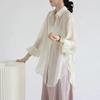 Рубашка из шифона Ice Silk, женская летняя, тонкая, с бретелями, кардиган, солнцезащитная одежда, куртка
