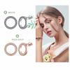 BAMOER Forever Clear CZ 925 Sterling Silver Circle Round Stud Earrings with CZ Jewelry GIFT