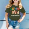 Children's Round Neck Casual Printed Short-sleeved T-shirt Top