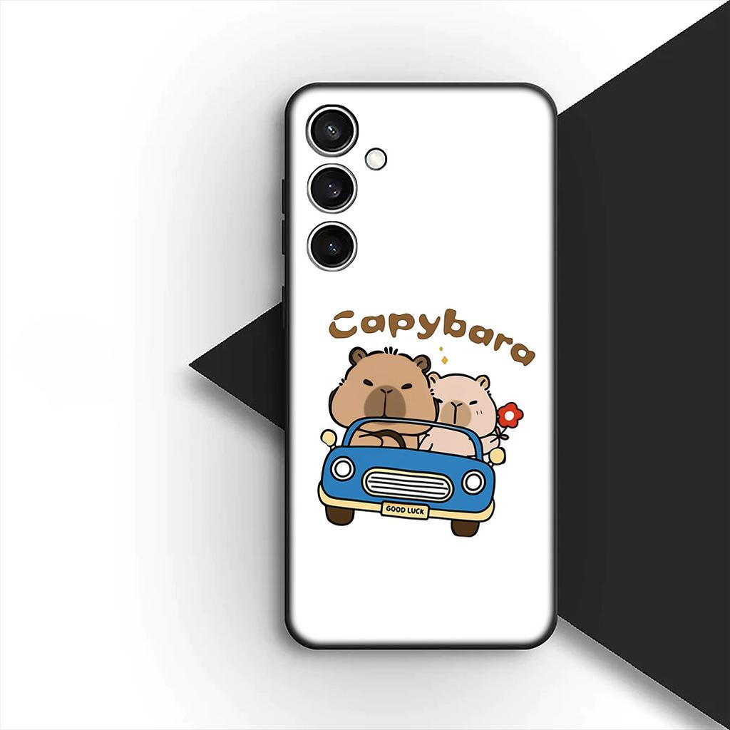 Anime Capybaras Phone Case for Samsung Galaxy S24 S25 S23 FE Ultra Plus S7 Edge S25+ S23+ A56 5G Protective Cover