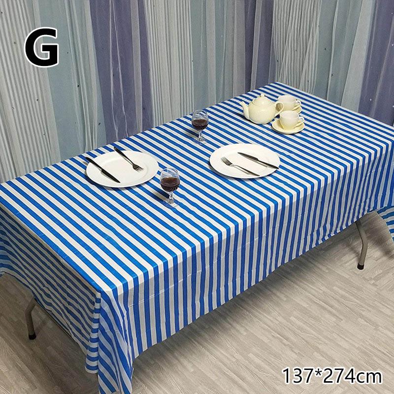 1PC Oil Proof Waterproof Party Supplies Table Cover Tablecloth Table Cloth Plastic Disposable Birthday Party Baby Shower