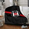 Beşiktaş Logo Print Flannel Blanket High Quality Warm Comfortable Cover for All Seasons Perfect for Gifts Home Decor