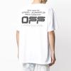OFF WHITE Свободный крой Футболка с волнистой линией OMAA038R201850040110