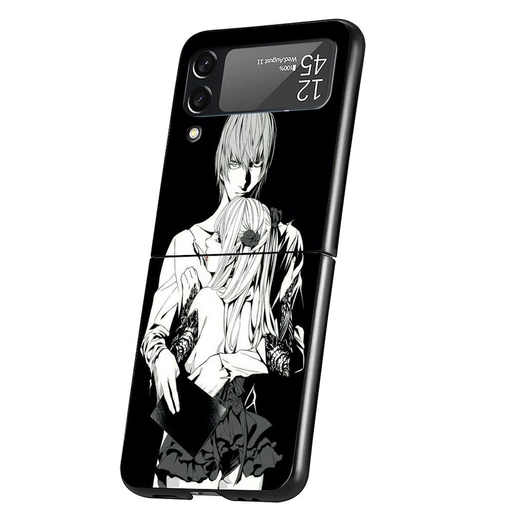 Чехол для телефона N-Note D-Death Anime Ryuk для Samsung Galaxy Z Flip 7 6 5 4 3 5G Flip7 Flip6 Flip5 Flip4 Flip3 Черный Fundas She