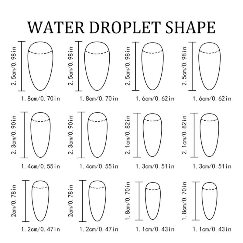 24 шт. Глянцевые накладные ногти ABS средней длины, форма капли воды, кораллово-розовые ко Дню святого Валентина, с золотыми звездными акцентами