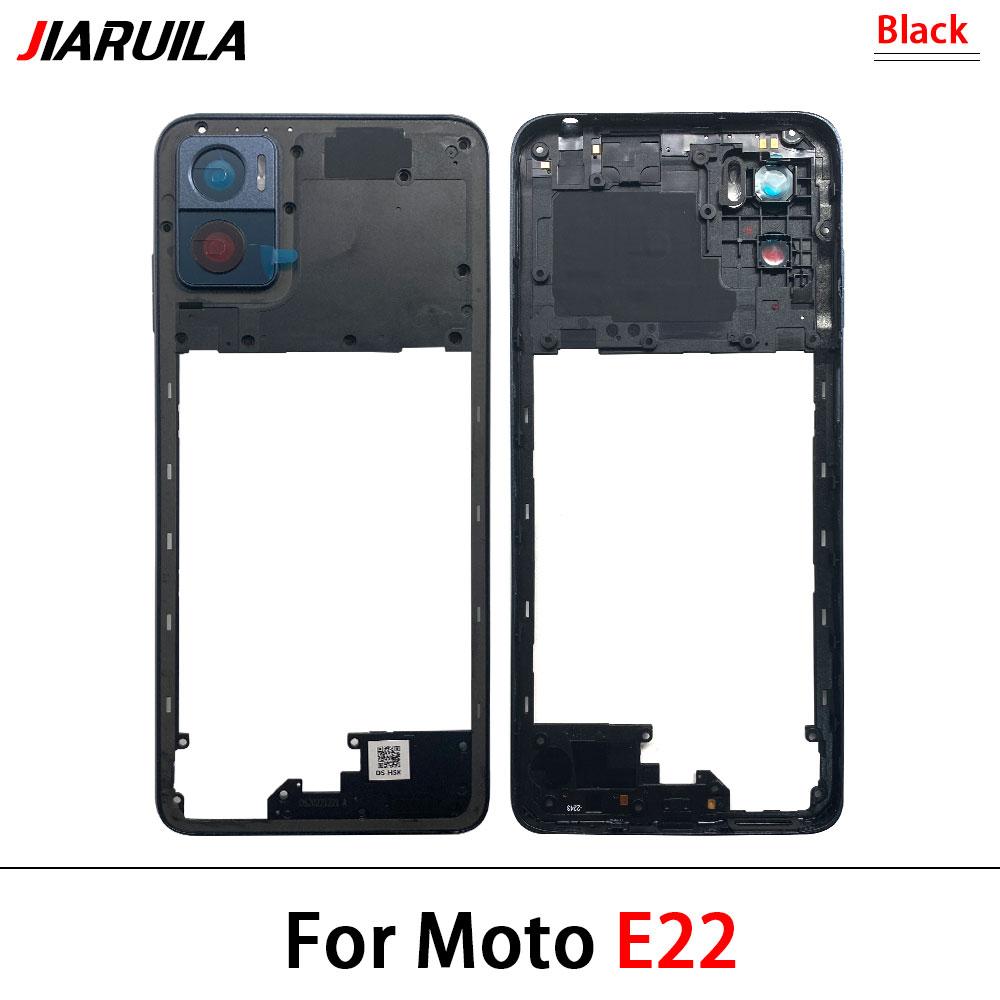 NEW Middle Frame Plate Holder Housing With Side Button Key Replacement Repair For Motorola Moto E13 E22i E22 E32 Edge 20 Lite