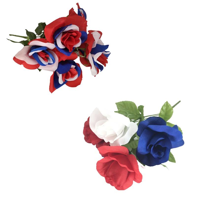 Celebrate The Queen's Platinum Jubilee With This Red White And Blue Flower Bouquet Decor