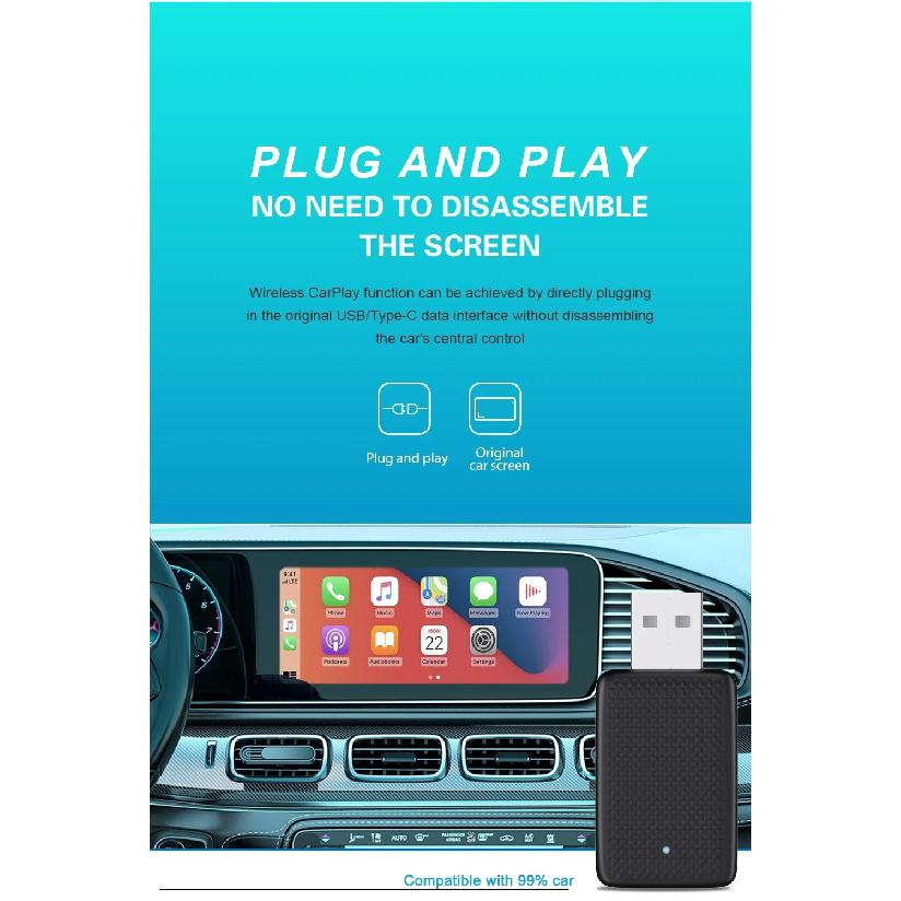 XUDA 2026 New Wireless Carplay and Android Auto 2in1 smart Mini Box WIFI BT Auto Connect For Toyota Volvo Benz MG Kia MAZDA FORD