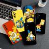 Barts Cartoon S-Simpsons Silicone Phone Cover for Motorola Moto G86 G57 E14 E15 G14 G34 G35 G84 G24 A54 G15 Power E22 Soft Case